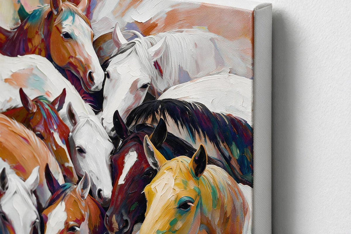 ARBYNART Americana Art | Colorful Herd Gathering