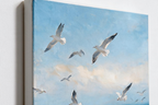 ARBYNART Impressionist Art | Gulls Rising from the Sand