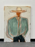 ARBYNART Vintage Americana Art | Minimal Cowboy Figure