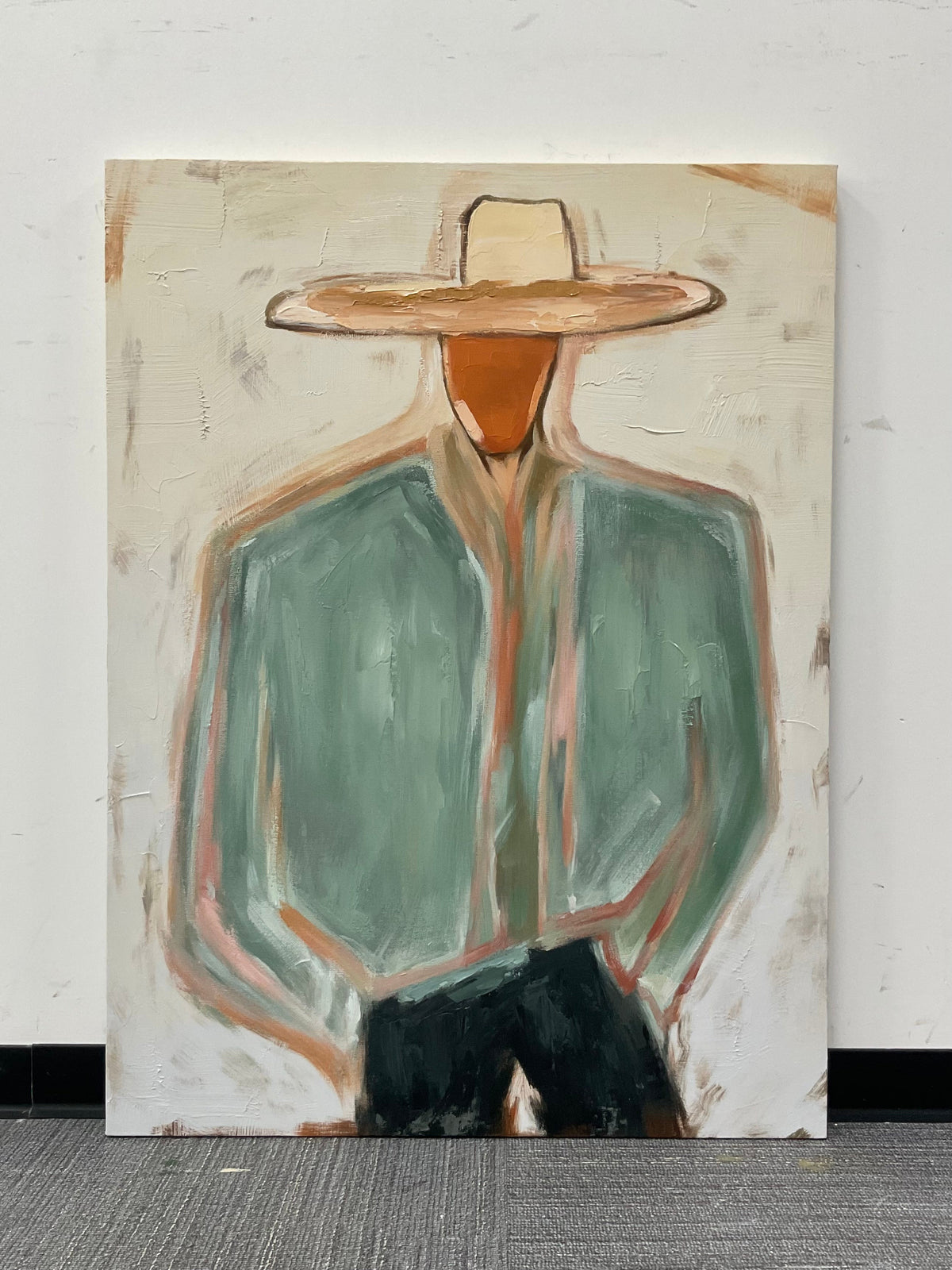 ARBYNART Vintage Americana Art | Minimal Cowboy Figure
