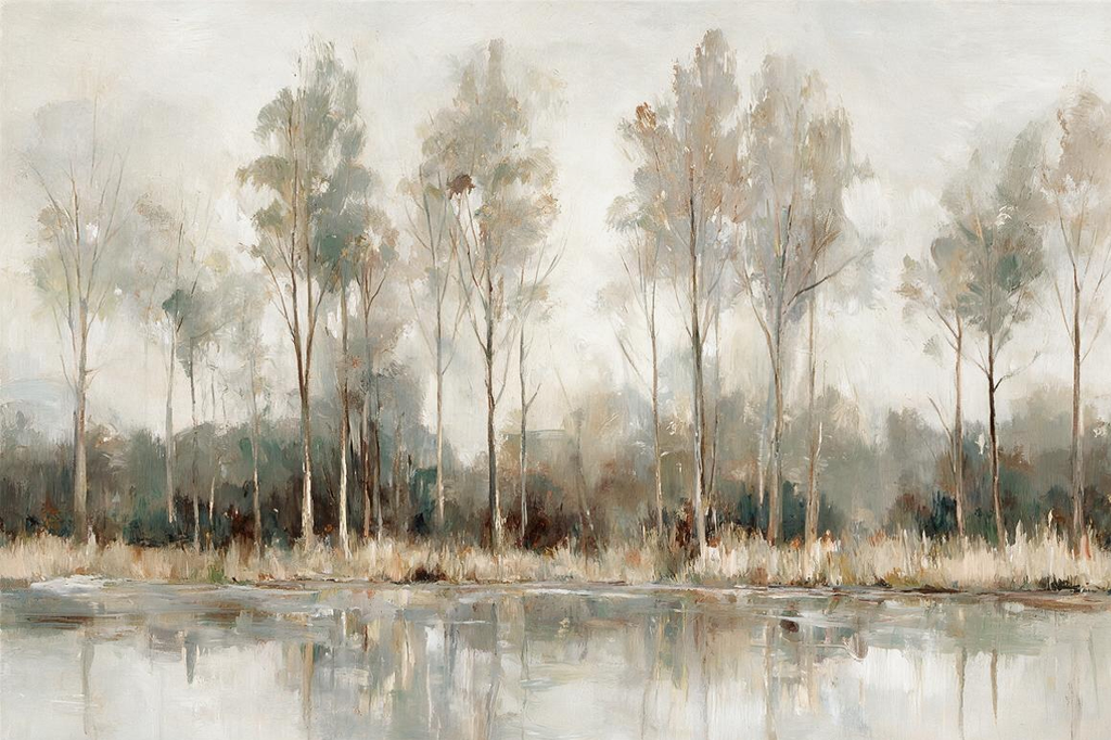 ARBYNART Impressionist Art | Trees Reflected in Still Water