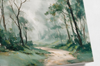 ARBYNART Impressionist Art | Deep Green Trees over a Winding Path