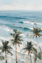 ARBYNART Impressionist Art | Looking Past Palms at the Surf