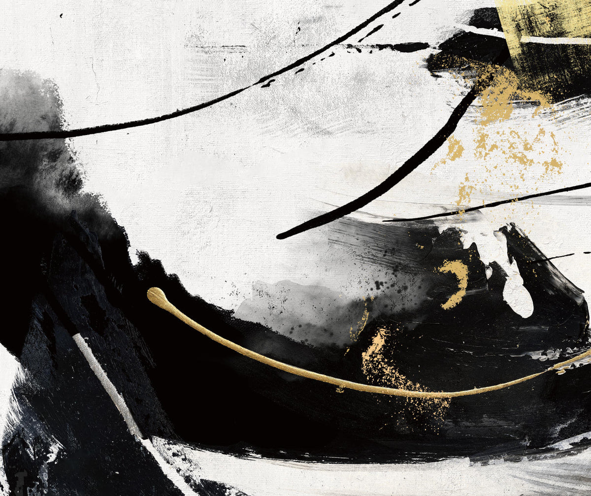 ARBYNART Abstract Art | Gilded Strokes in Motion