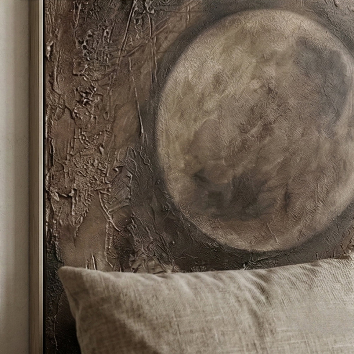 ARBYNART Wabi-Sabi Art | Moonlit Earth Flow