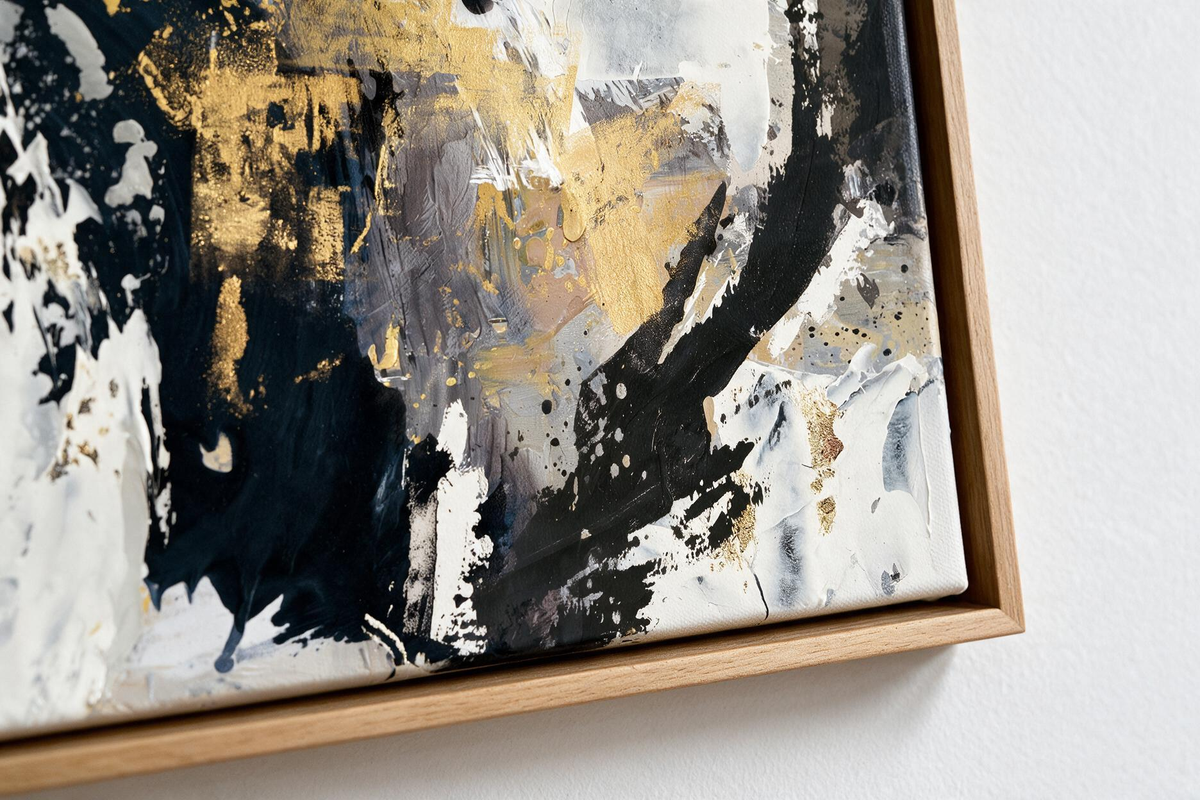 ARBYNART Abstract Art | Gilded Echoes of Midnight