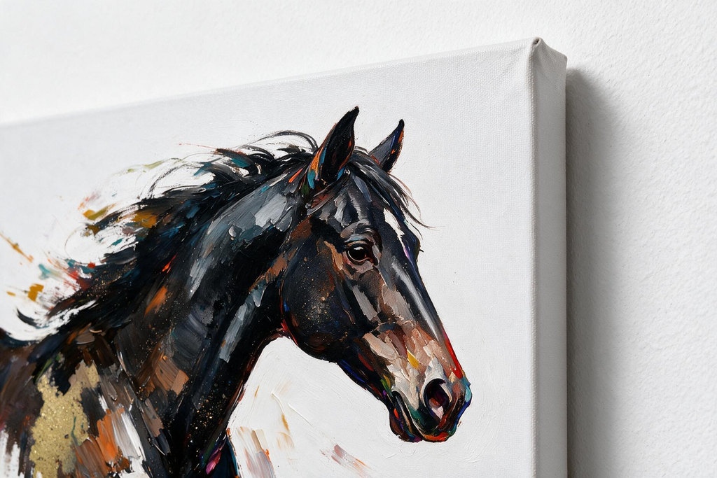 ARBYNART Americana Art | Windswept Midnight Horse