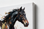 ARBYNART Americana Art | Windswept Midnight Horse