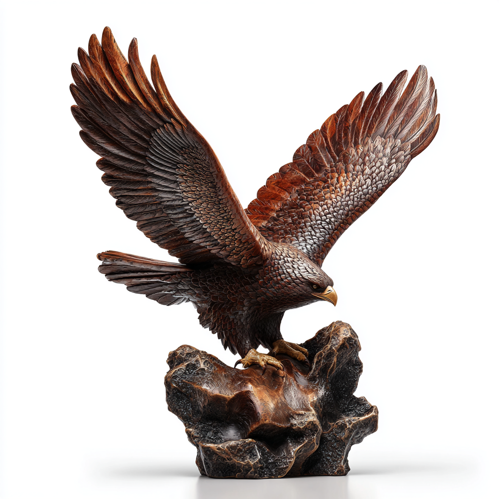 Apex Predator — eagle wood sculpture