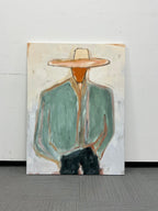 ARBYNART Vintage Americana Art | Minimal Cowboy Figure
