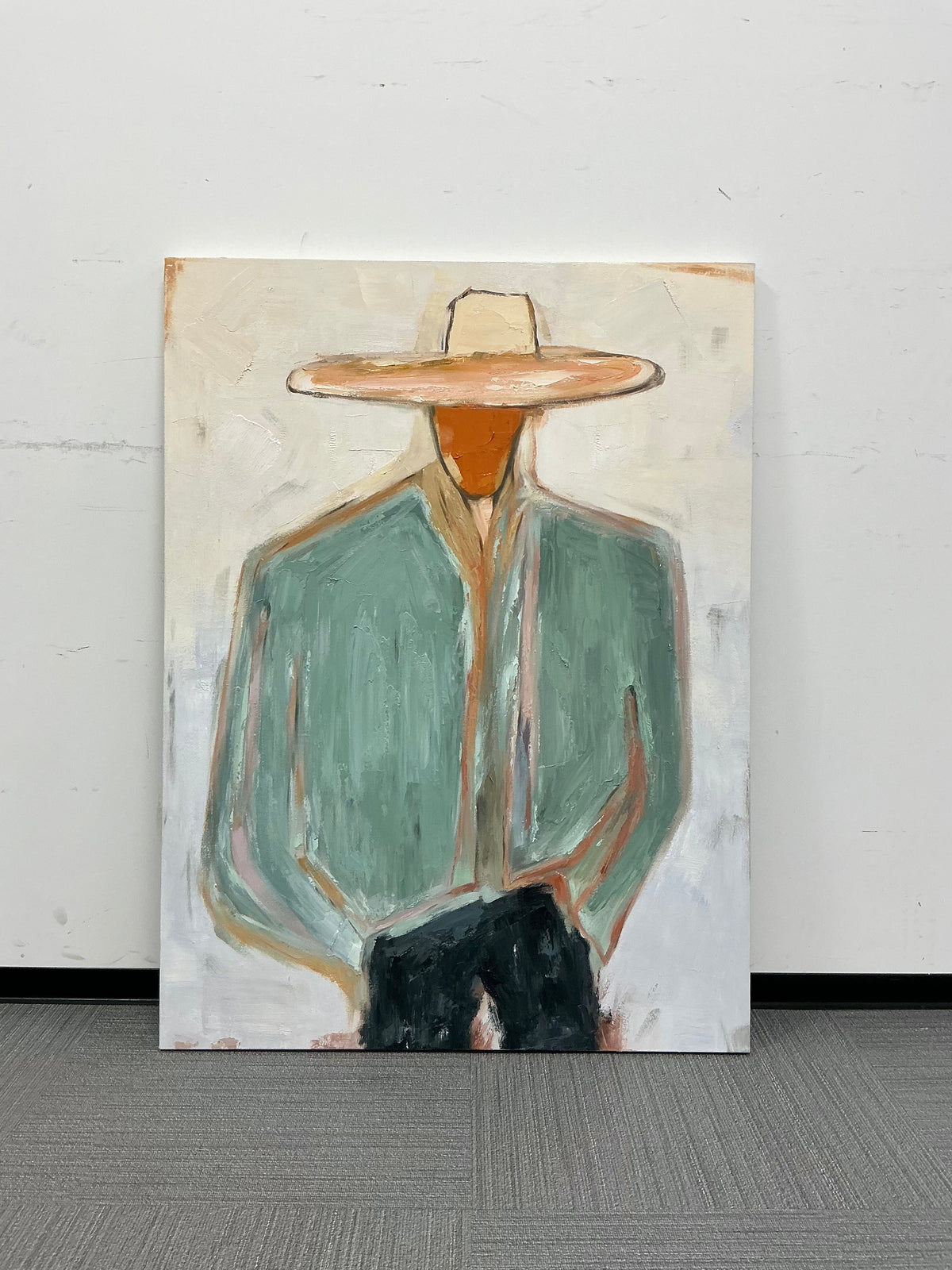 ARBYNART Vintage Americana Art | Minimal Cowboy Figure