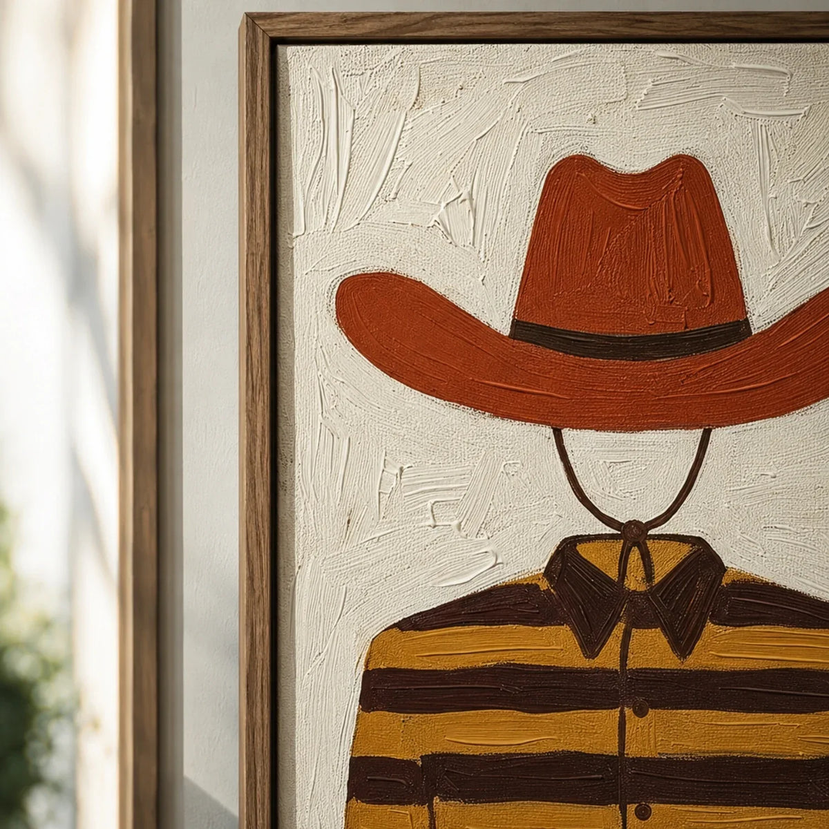 ARBYNART Vintage Americana Art | Striped Cowboy