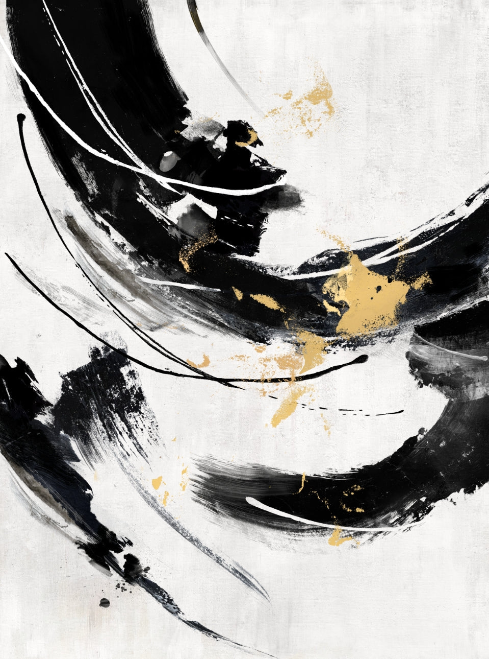 ARBYNART Abstract Art | Gilded Rhythm of the Eclipse