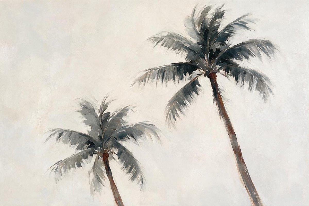ARBYNART Impressionist Art | Palms in Gentle Breeze