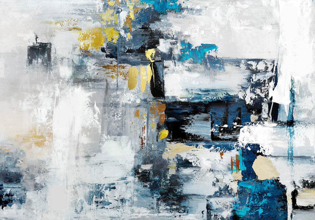 ARBYNART Abstract Art | Azure Echoes Beyond the Mist