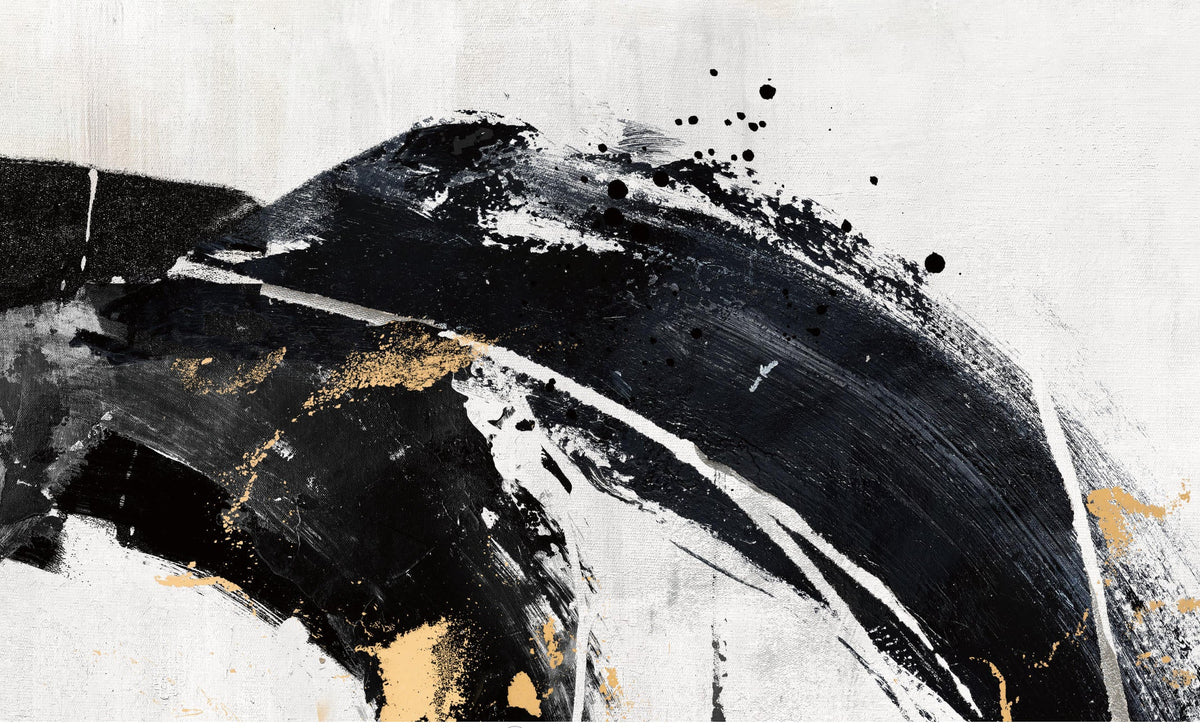 ARBYNART Abstract Art | Gilded Crescendo in Motion