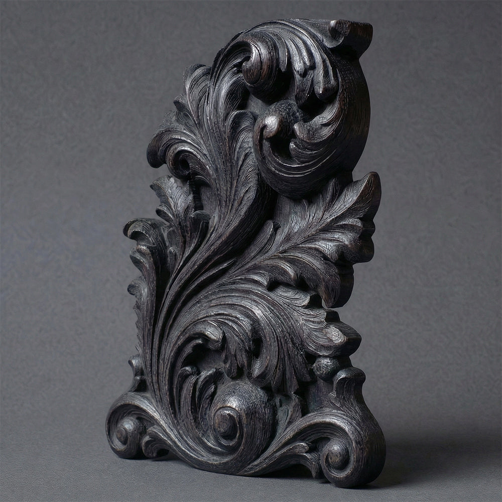 ARBYNART Baroque Acanthus Wood Sculpture