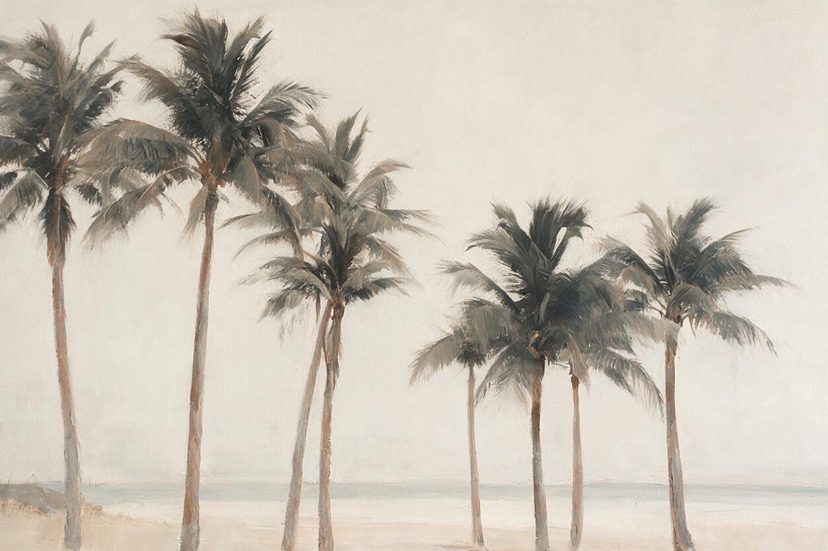 ARBYNART Impressionist Art | Palms Along the Quiet Shore