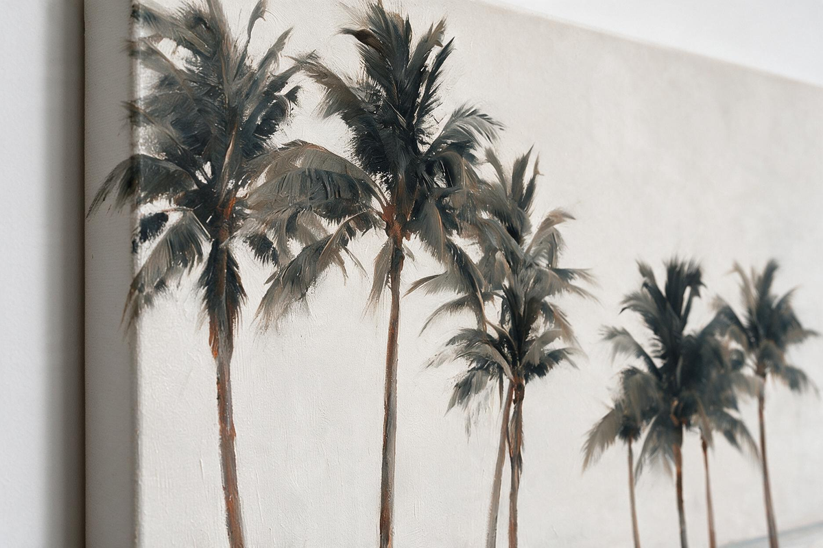 ARBYNART Impressionist Art | Palms Along the Quiet Shore