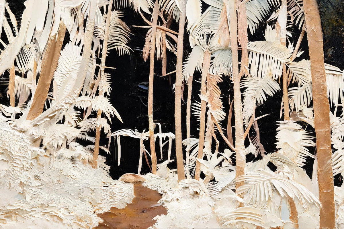 ARBYNART Abstract Art | Whispers Along the Ivory Jungle Path