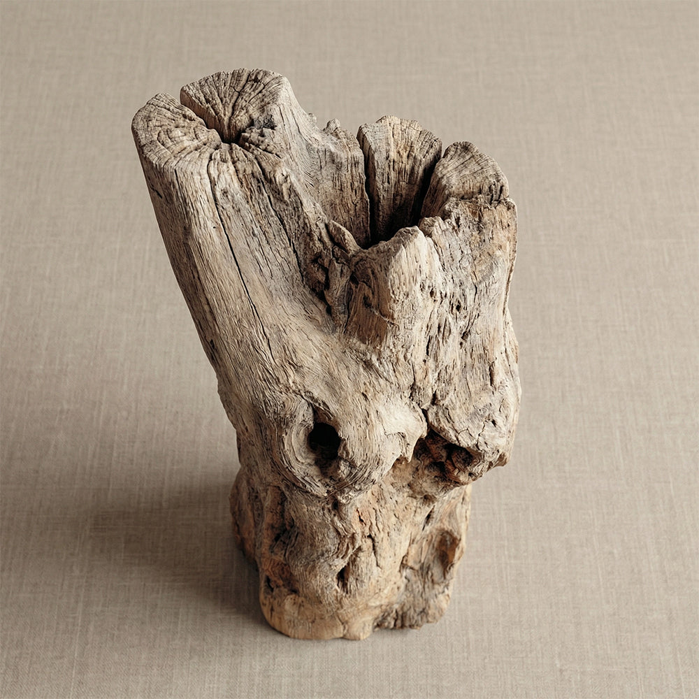 ARBYNART Weathered Driftwood Totem Sculpture