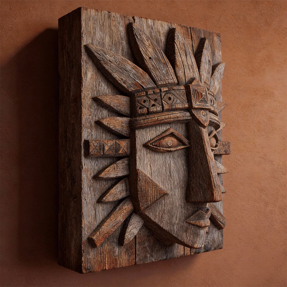 ARBYNART Ceremonial Guardian Wall Relief