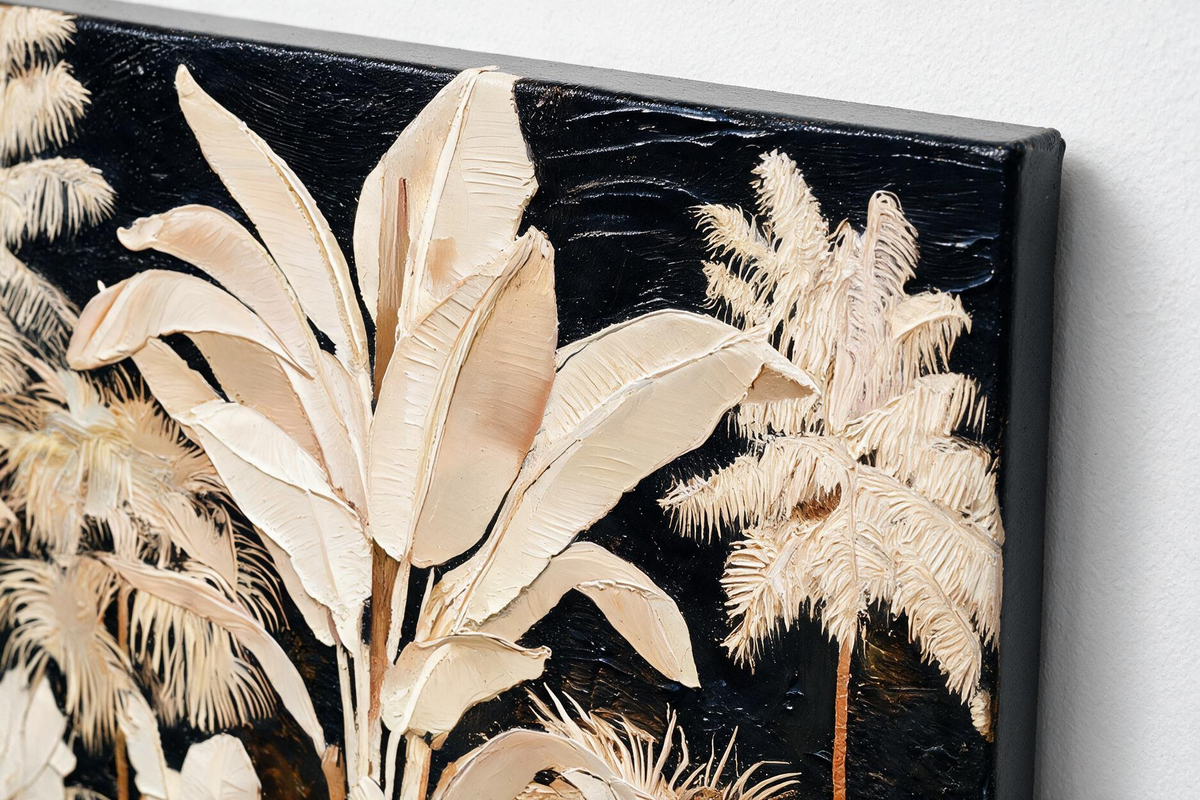 ARBYNART Abstract Art | Ivory Canopy of the Midnight Tropics