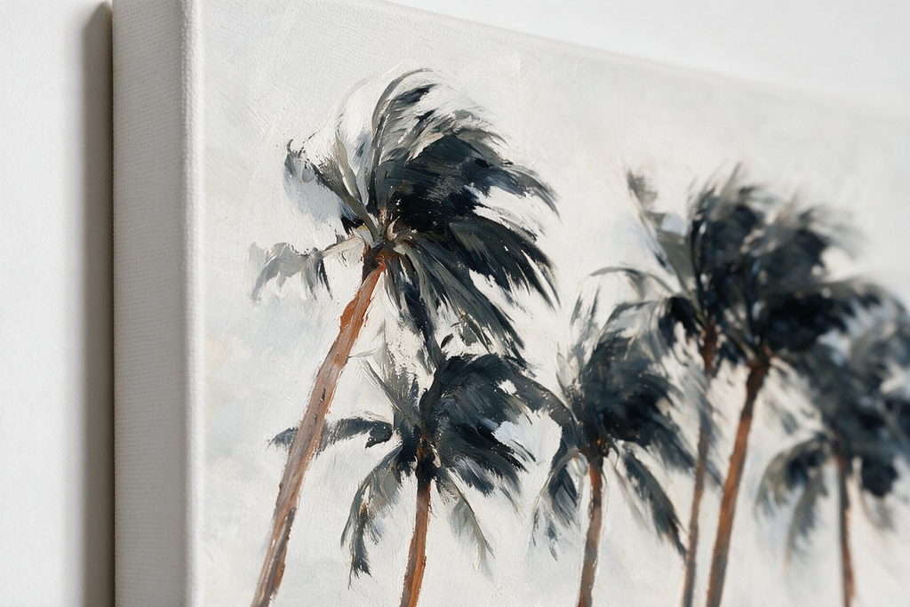 ARBYNART Impressionist Art | Palms Dancing in Coastal Winds