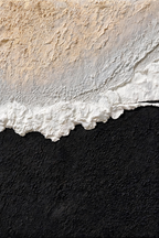 ARBYNART Abstract Art | Ivory Waves on Midnight Sands