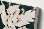 ARBYNART Abstract Art | A Gathering of Ivory Swans