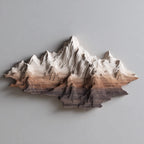 Himalayan Strata — abstract wood wall sculpture