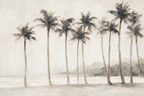 ARBYNART Impressionist Art | Tall Palms on a Foggy Shore