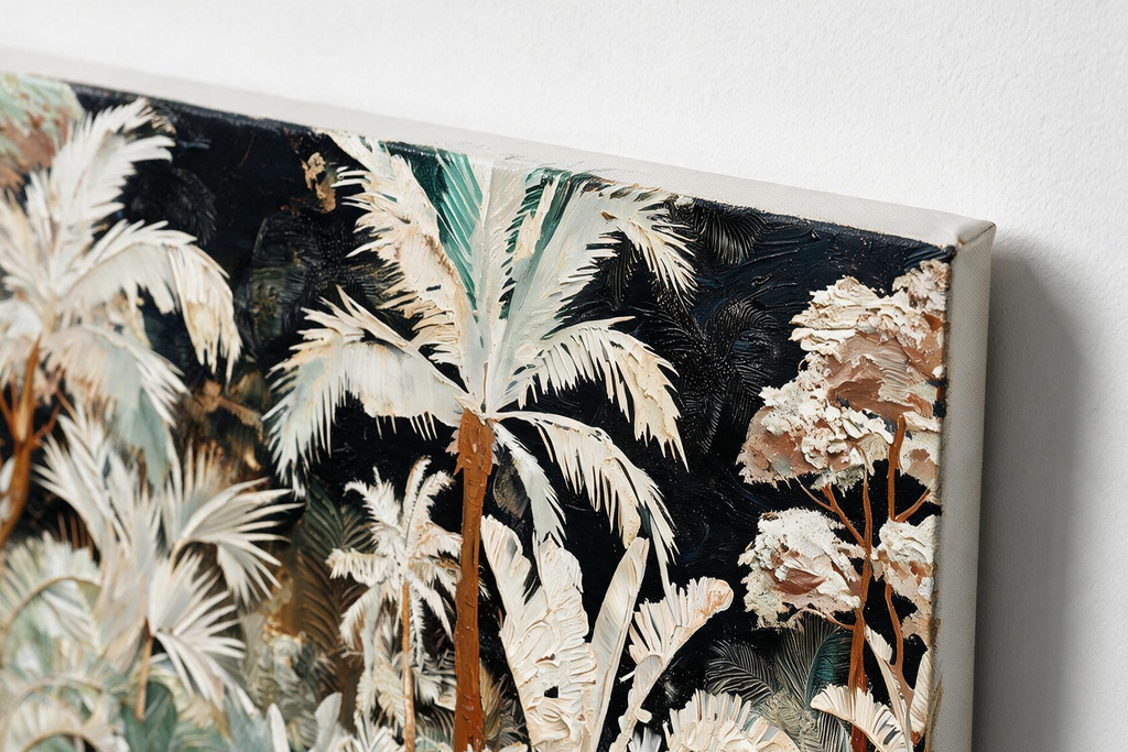 ARBYNART Abstract Art | Gilded Daydream of Pale Palms