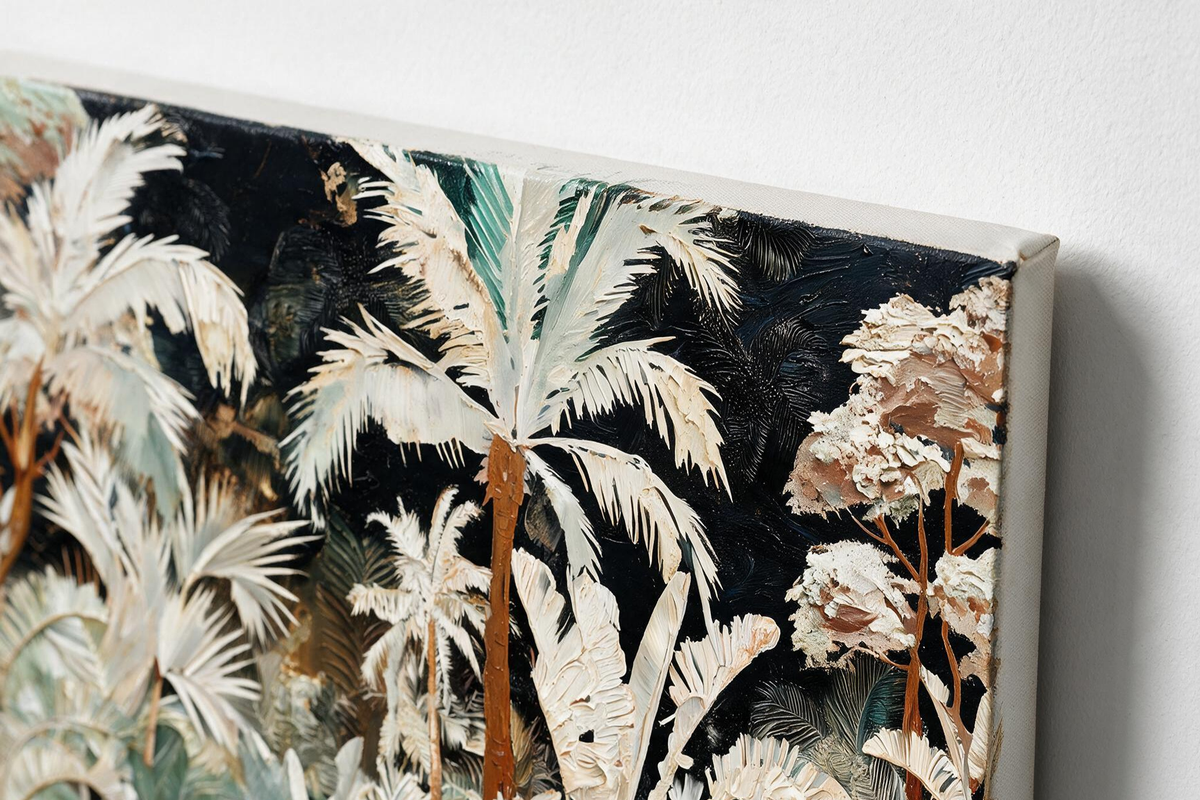 ARBYNART Abstract Art | Gilded Daydream of Pale Palms