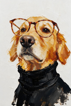 ARBYNART Impressionist Art | Golden Scholar's Quiet Gaze