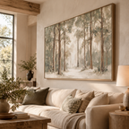 ARBYNART Impressionist Art | Warm Mist through the Trees