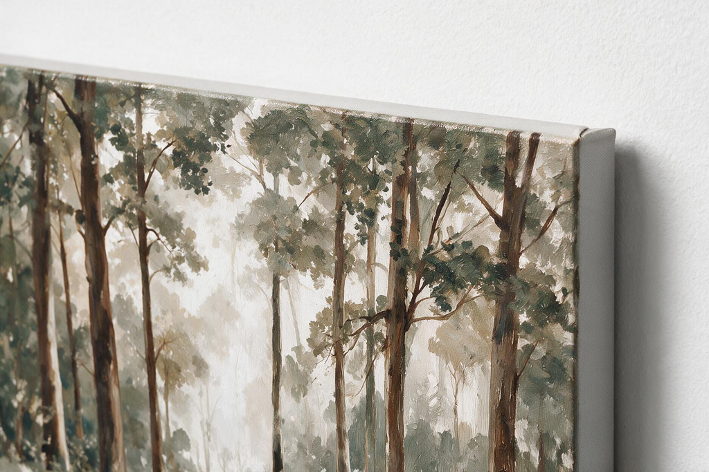 ARBYNART Impressionist Art | Warm Mist through the Trees
