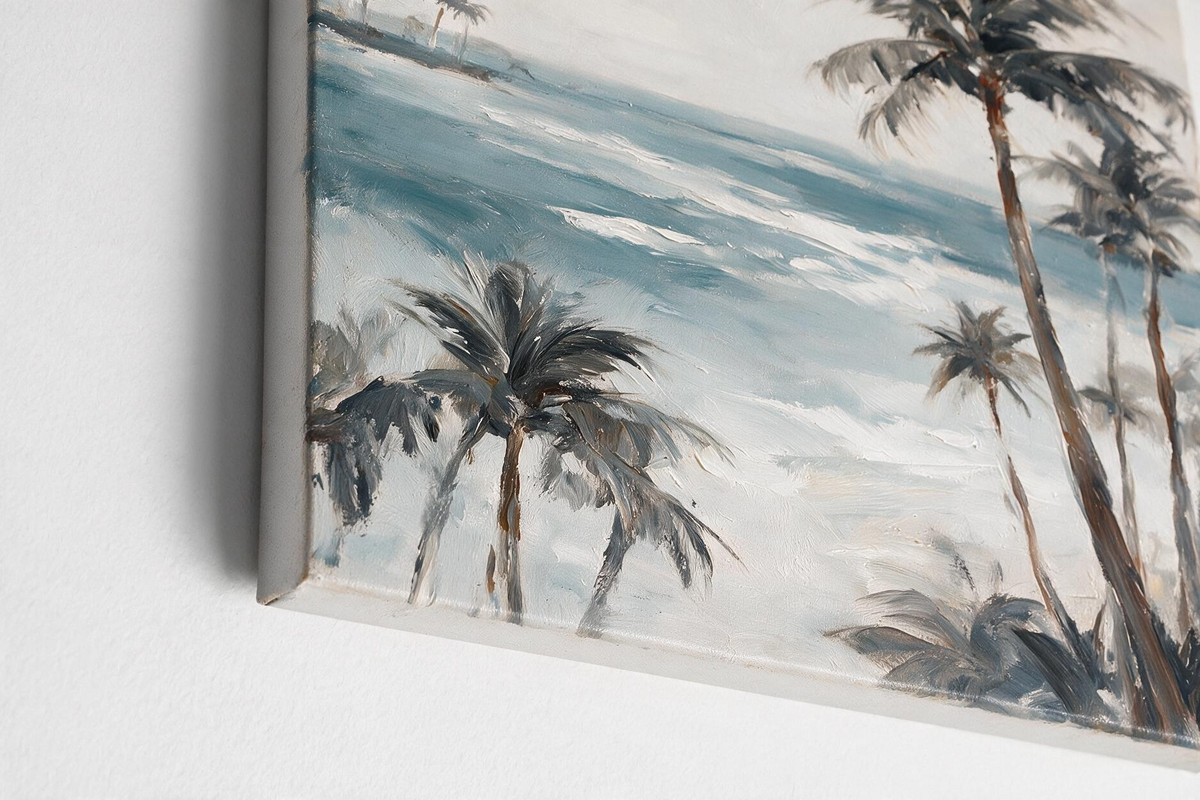 ARBYNART Impressionist Art | Palms above a Hazy Sea