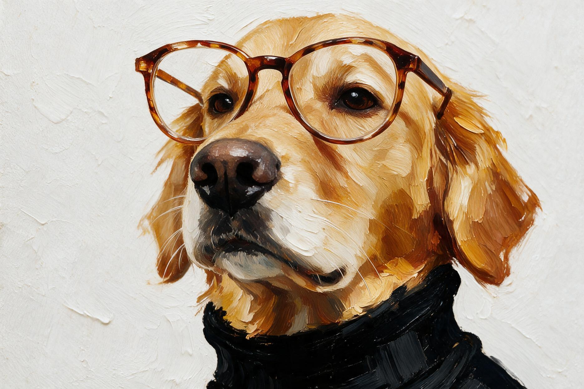 ARBYNART Impressionist Art | Golden Scholar's Quiet Gaze