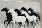 ARBYNART Americana Art | Black and White Horse Herd
