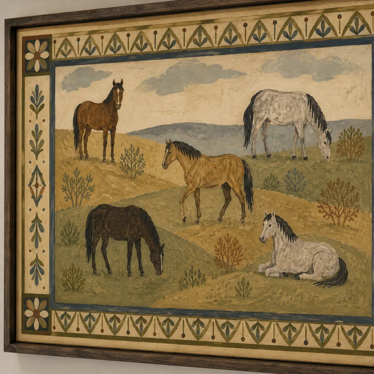ARBYNART Vintage Americana Art | Hilltop Horses