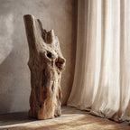 Weathered Monolith — botanical wood sculpture