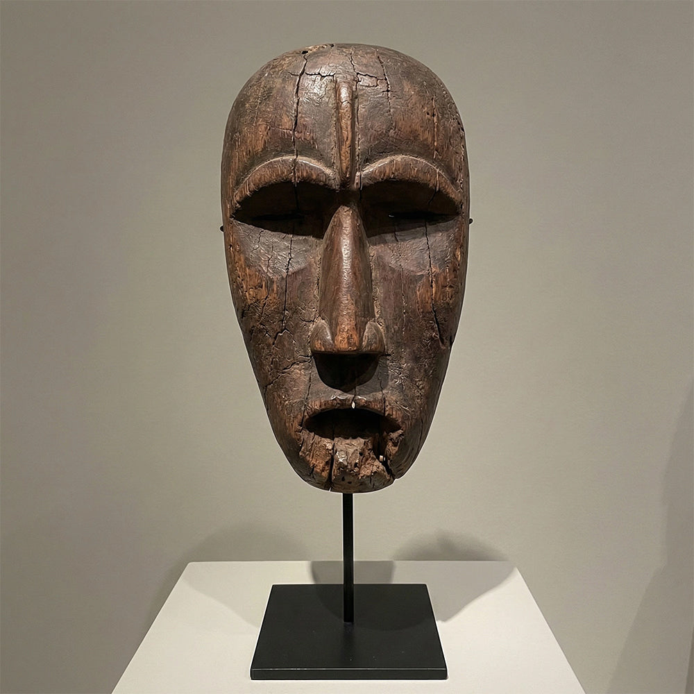 Ancient Gaze — spiritual wood sculpture