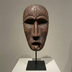 Ancient Gaze — spiritual wood sculpture