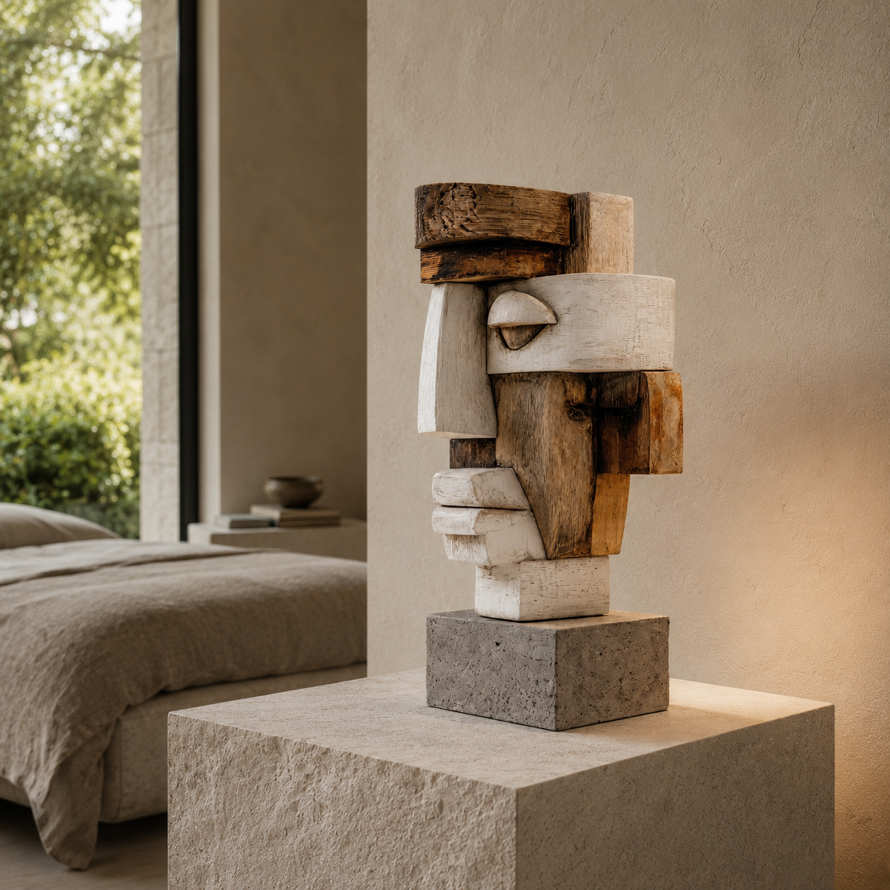 ARBYNART Abstract Cubist Face Sculpture