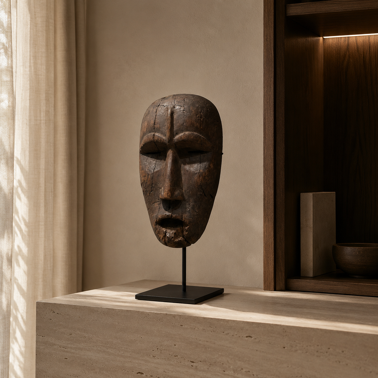 ARBYNART Ancient Ritual Mask Sculpture