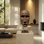 ARBYNART Ancient Ritual Mask Sculpture