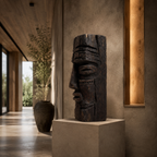 ARBYNART Ancient Totem Face Sculpture