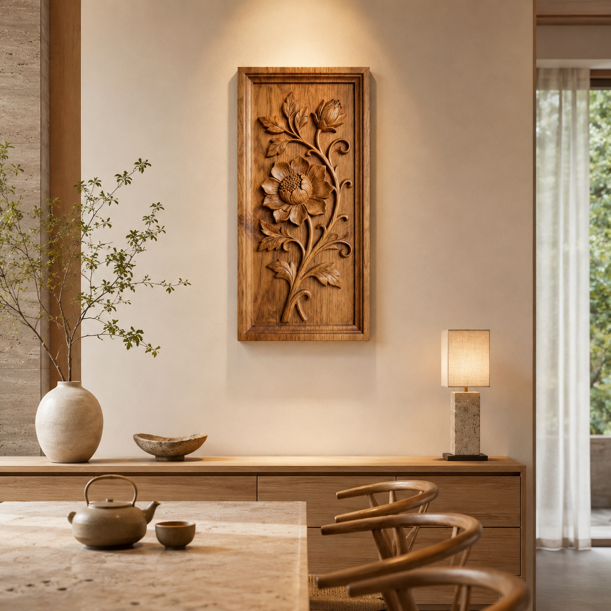 ARBYNART Botanical Floral Wall Panel