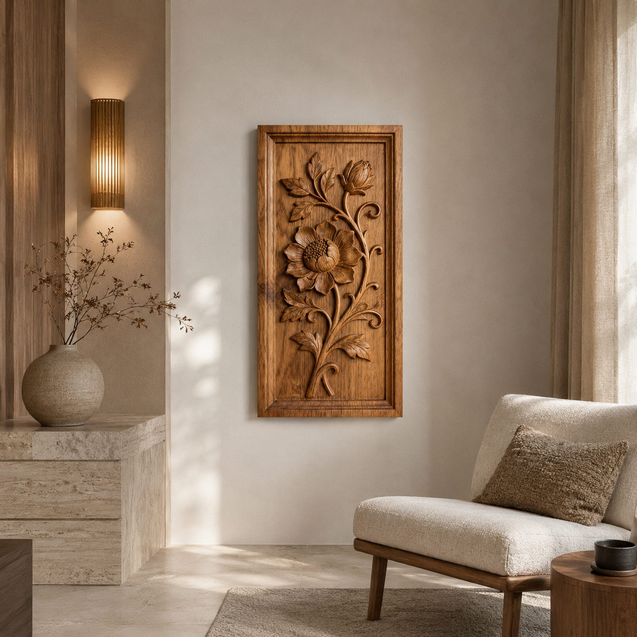 ARBYNART Botanical Floral Wall Panel